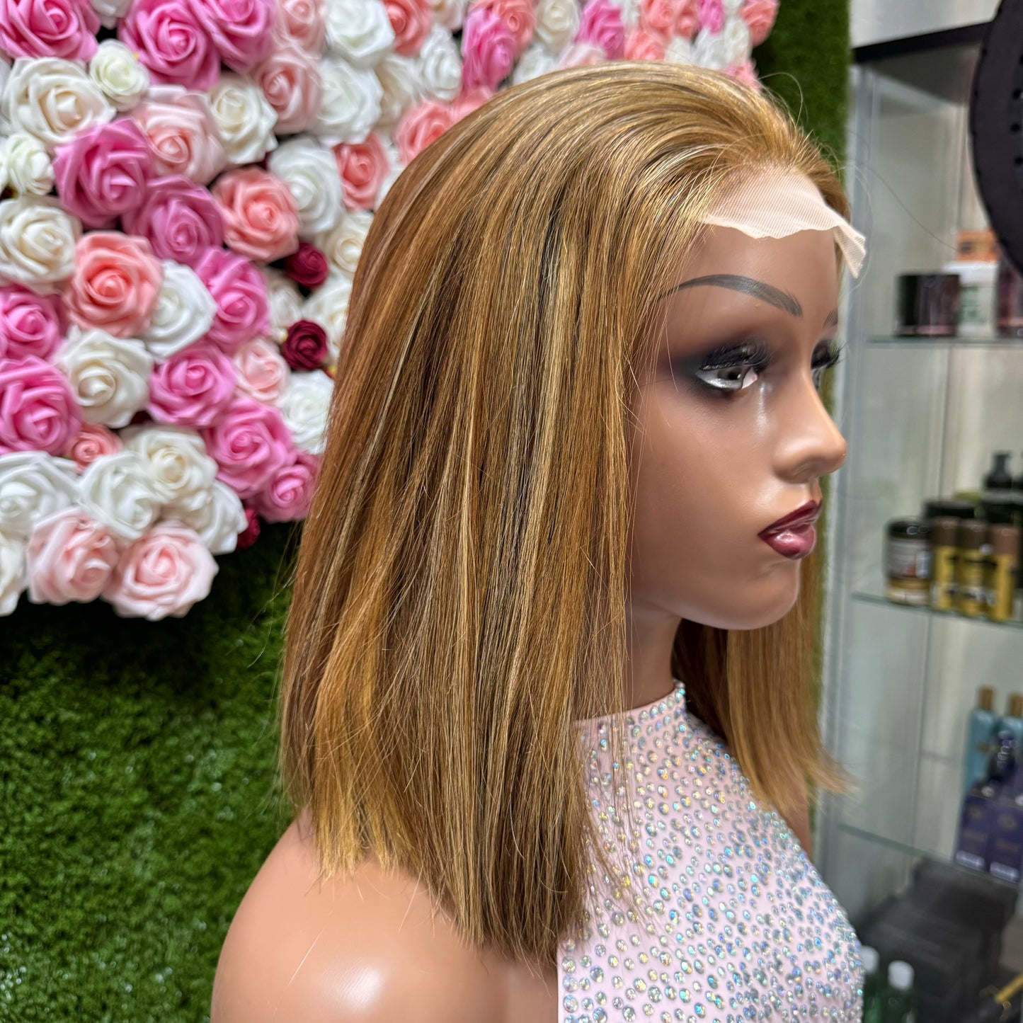 Bob 5.5 closure, straight hair