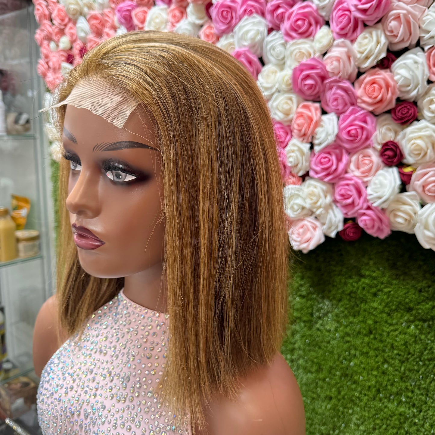 Bob 5.5 closure, straight hair