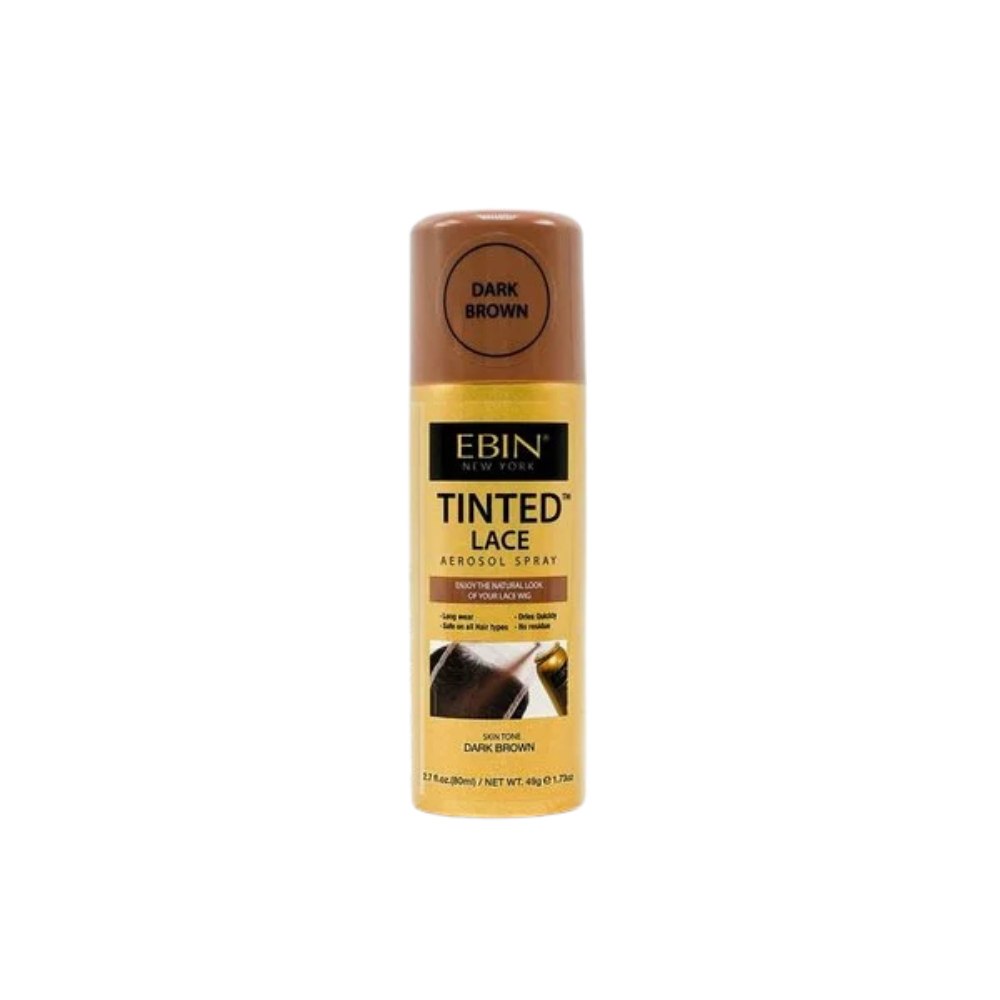 EBIN Tinted Lace Aerosol Spray - Dark Brown 80ml