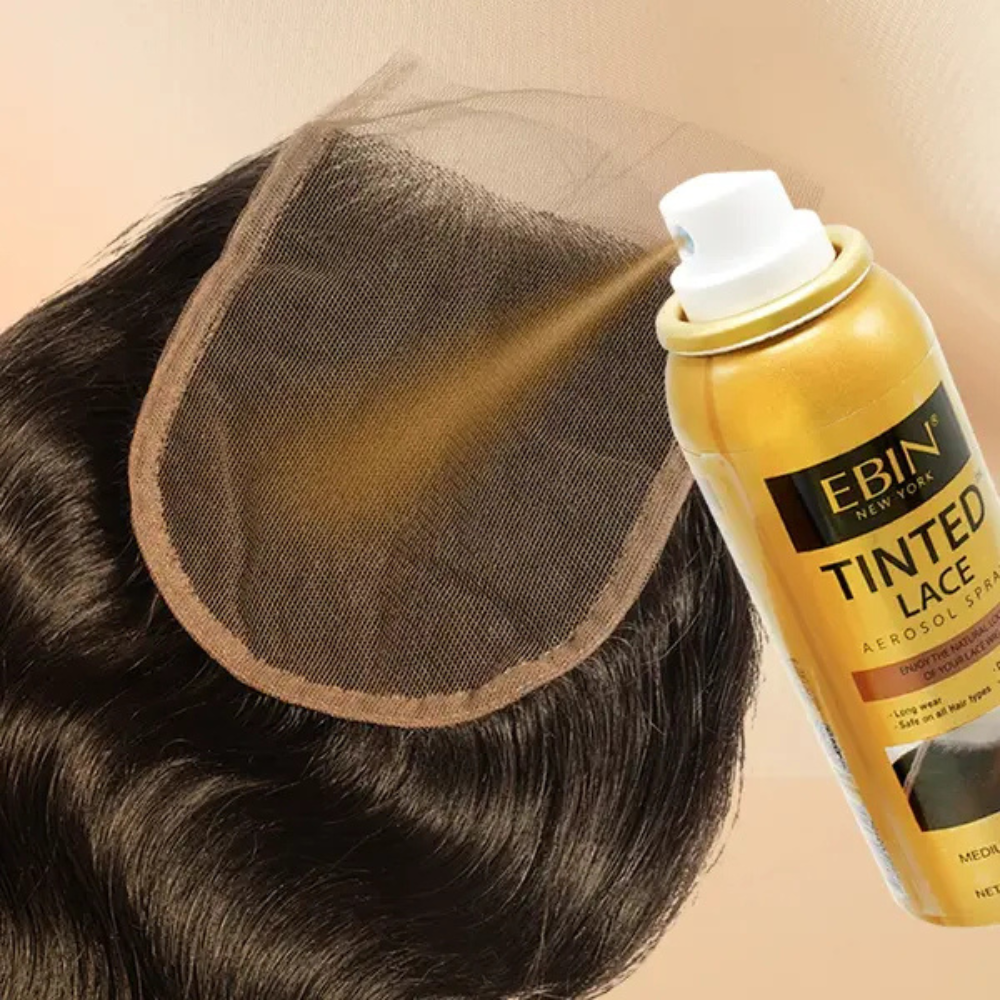 EBIN Tinted Lace Aerosol Spray - Dark Brown 80ml