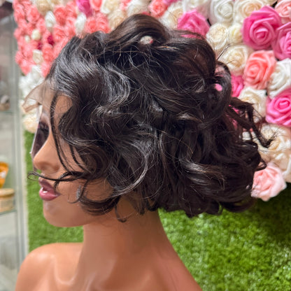 Egg curl bob, 4.4 closure, 10 inch