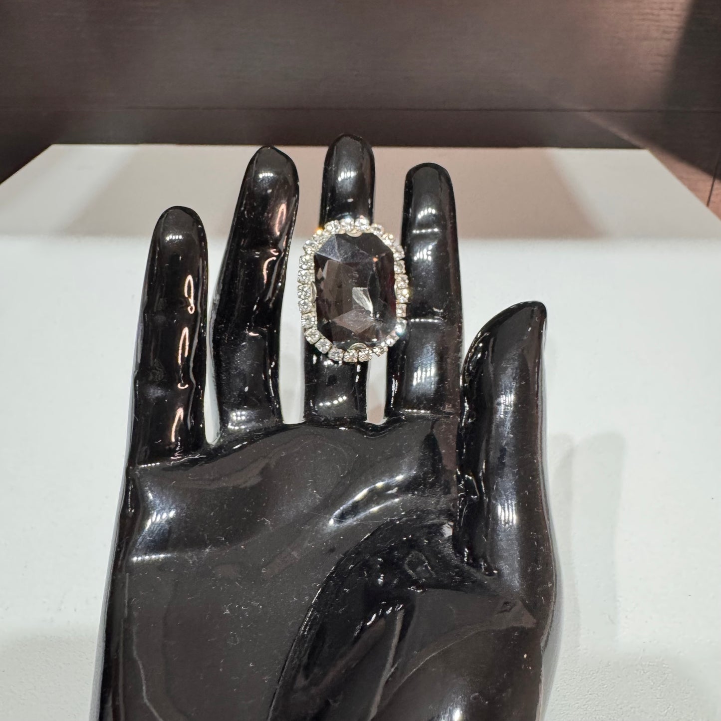 Diamant Ring zwart