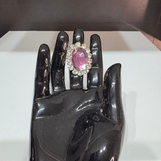 Diamant ring roze