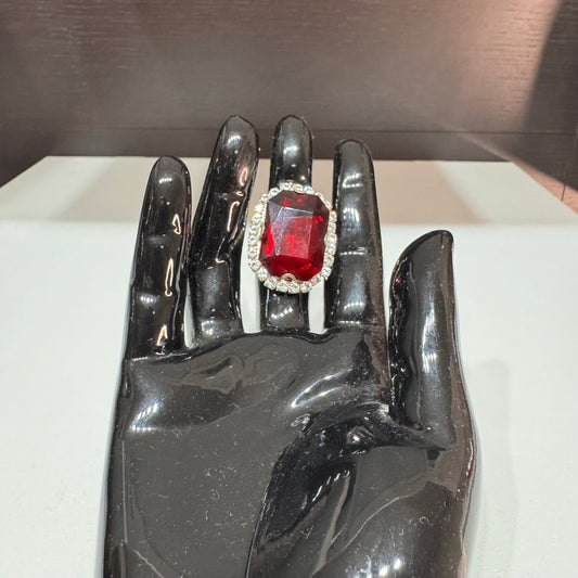 Diamant ring rood