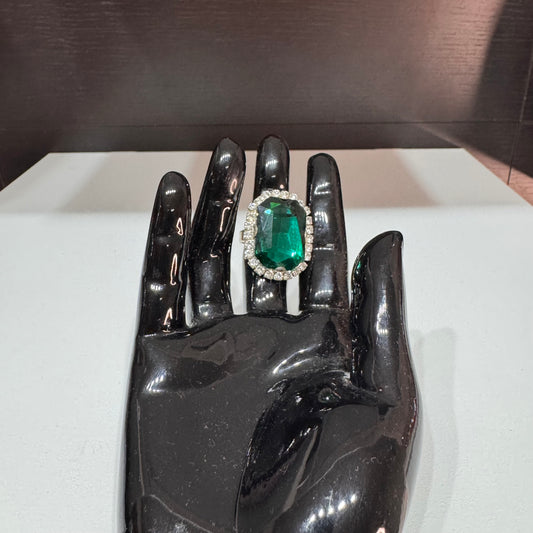 Diamant ring groen