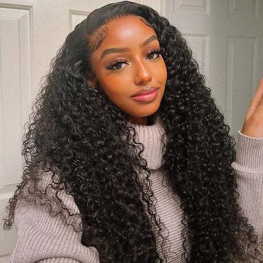 Wig curl long black. 5.5 closure