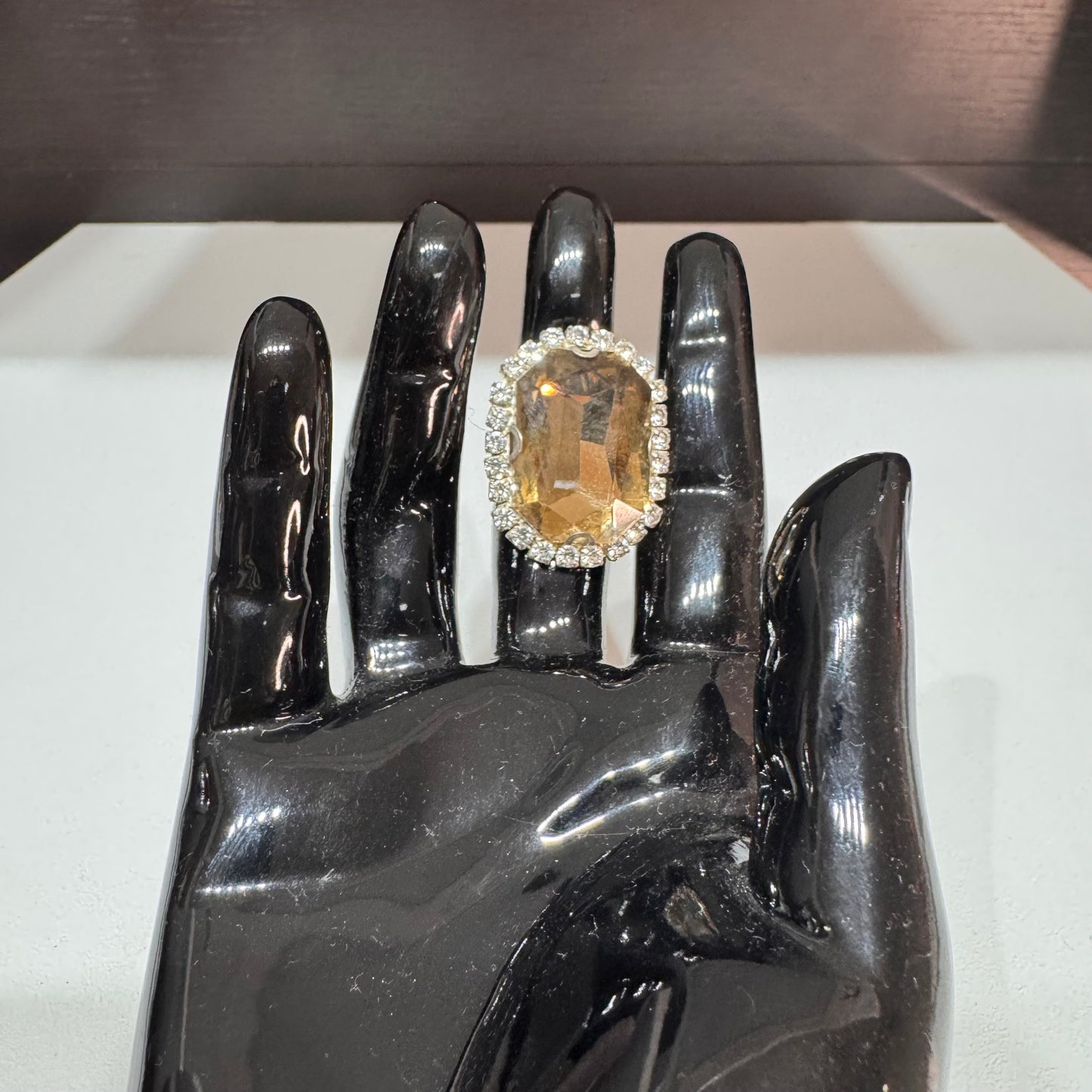 Diamant ring geel